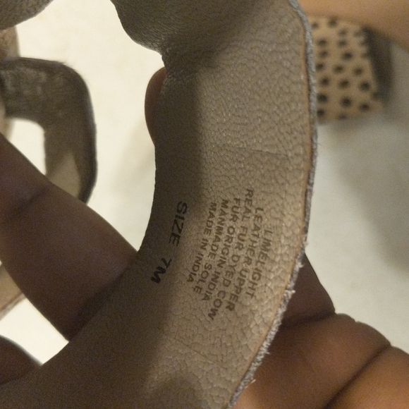 Calf hair slides sandals size 7 NWOT - Picture 7 of 9